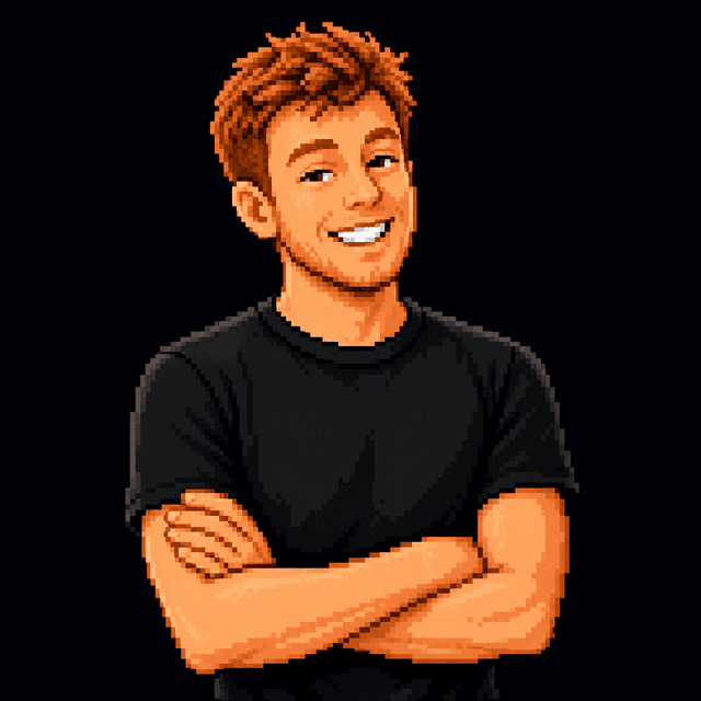 Pixel-Art-Portrait von Philip, Gründer von FÖRDERLABOR